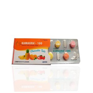 Verpackung Kamagra Chewable 100 mg Ajanta Pharma