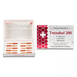 Verpackung Swiss Pharma Trenbolon E 200 mg 10 Ampere